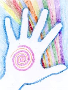 Hand with Rainbow